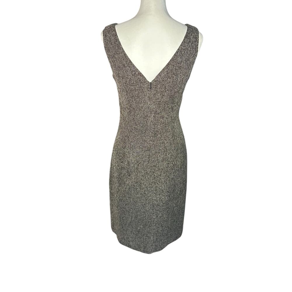 B. Moss Dress Collection Brown White Sleeveless Size 2 - Picture 3 of 5
